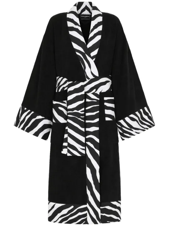 Dolce&amp;Gabbana   Zebra bathrobe 