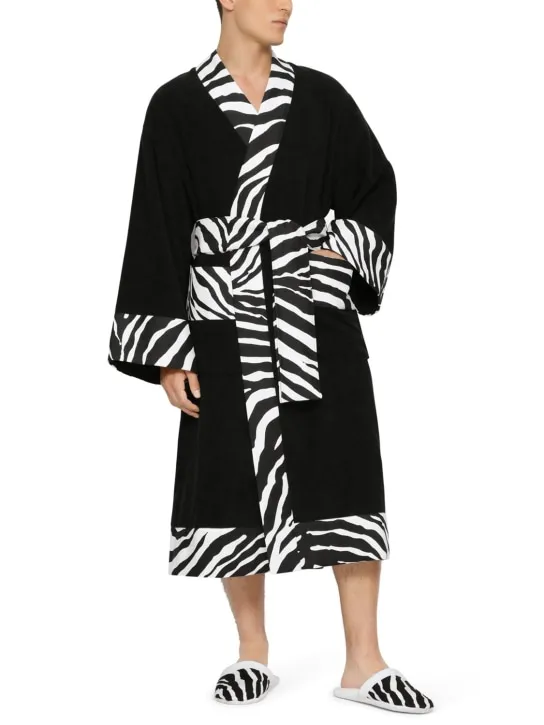 Dolce&amp;Gabbana   Zebra bathrobe 