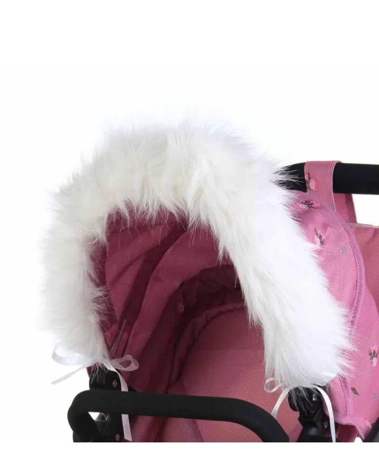 Dolls pram fur trim