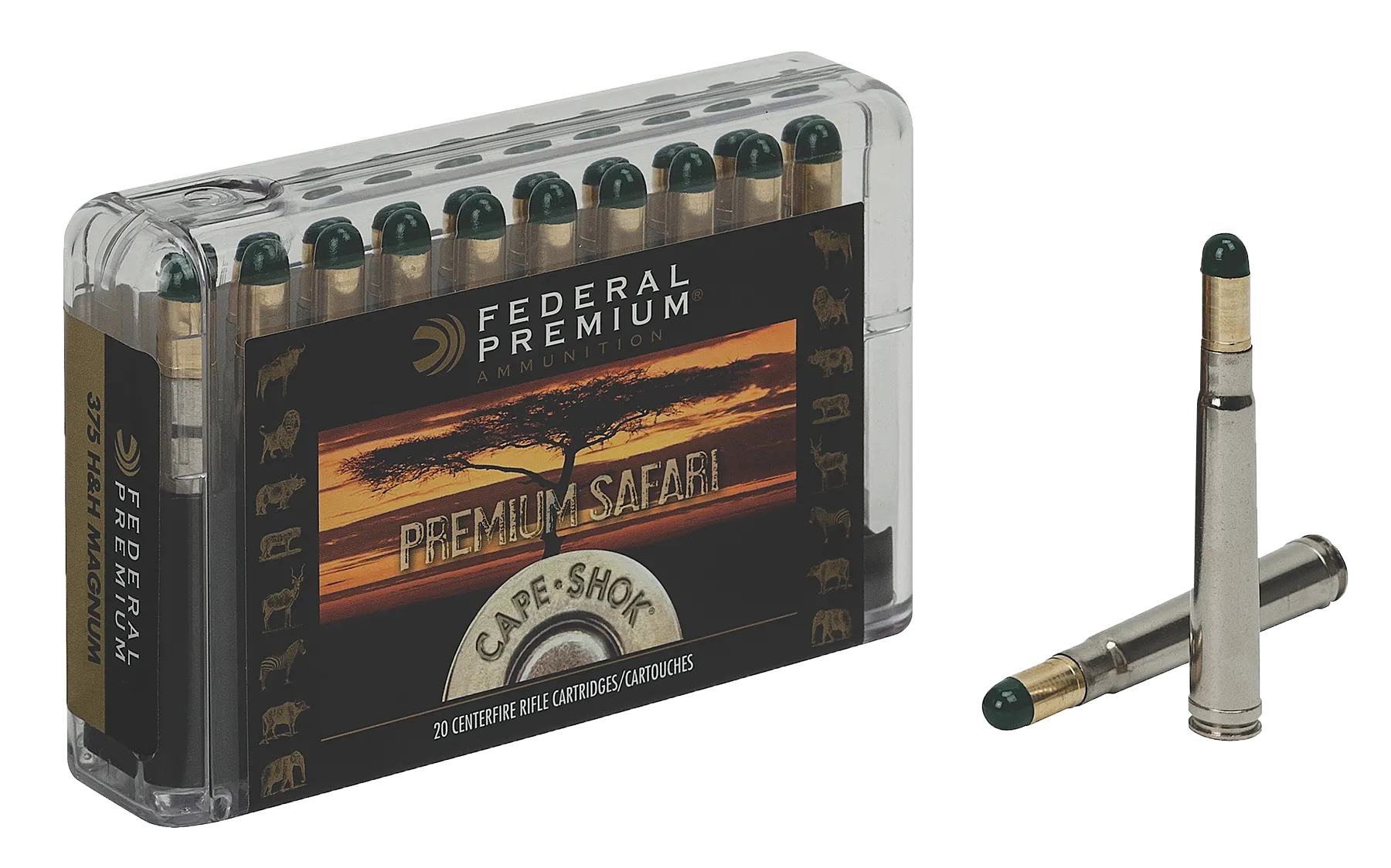 Fed P500NWH Cape-Shok 500 Nitro Express 570GR Woodleigh Hydro Solid 20Box/10Cs