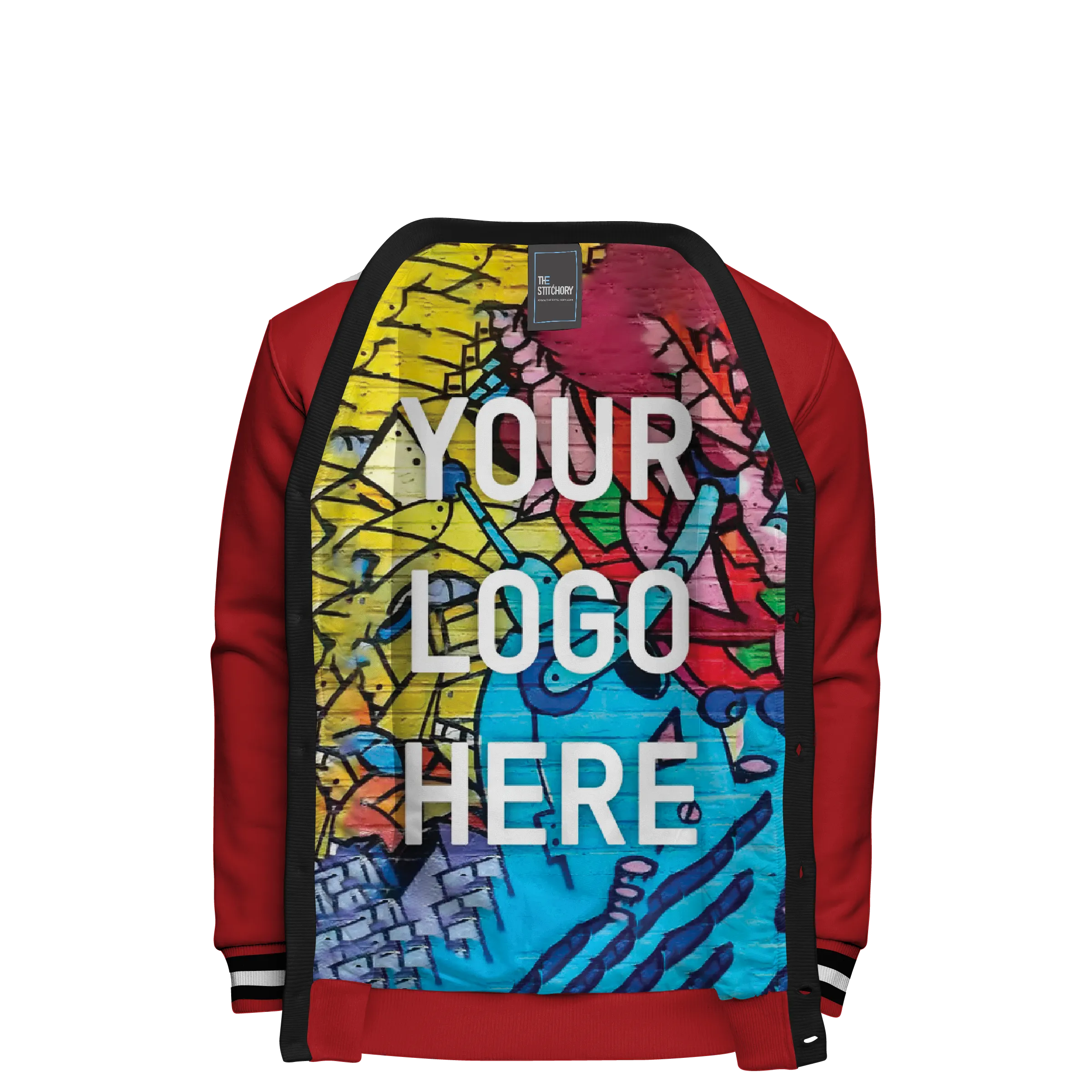 Fleece Varsity Cardigan With Custom Printed Lining