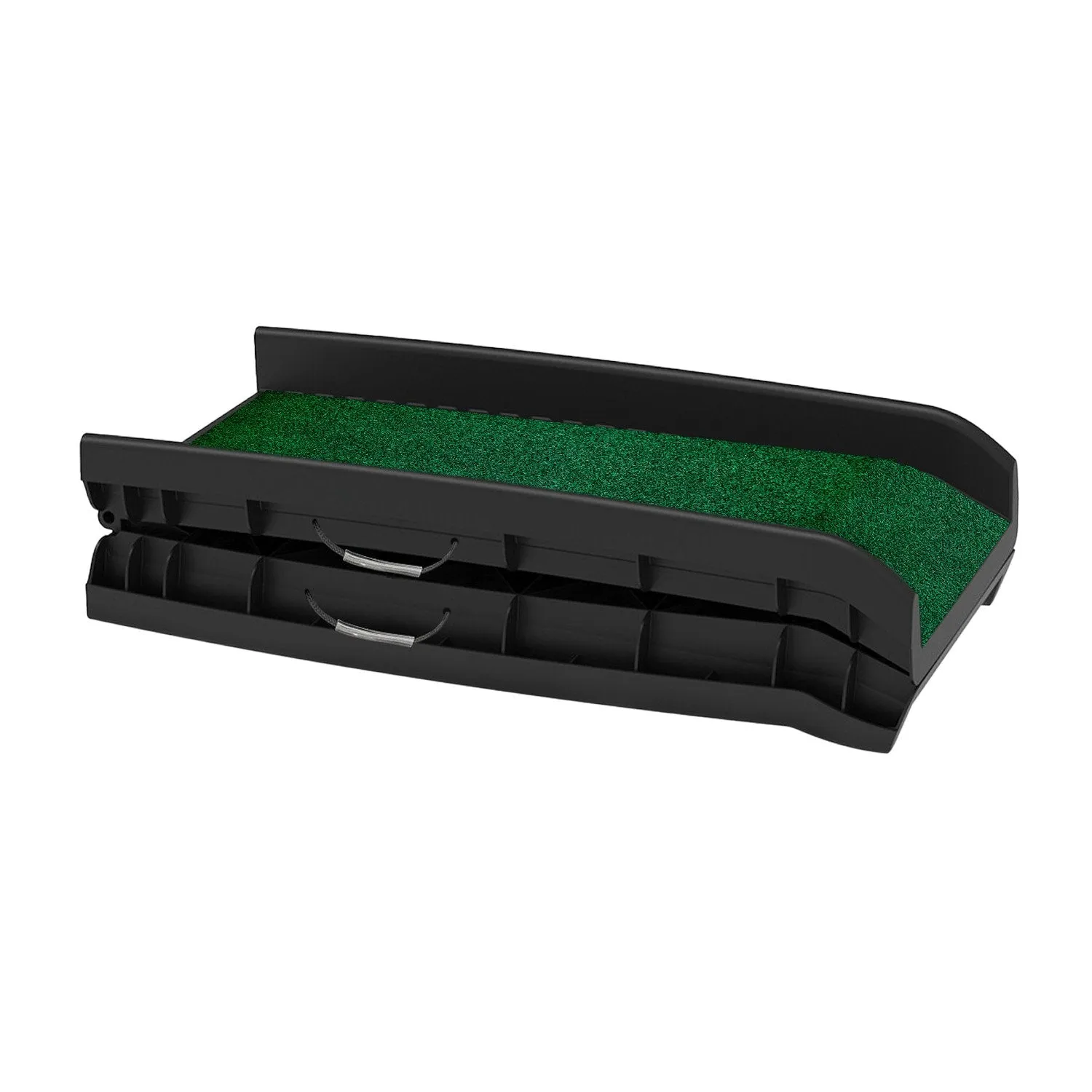 Foldable Lightweight Plastic Dog Ramp with Poly-Grass