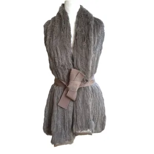 Fur Puffer Vest - M