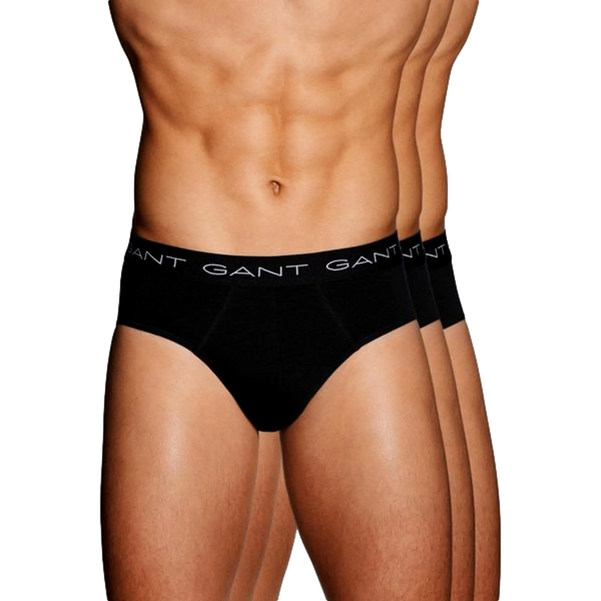 Gant 3 Pack Stretch Cottons Brief - Black