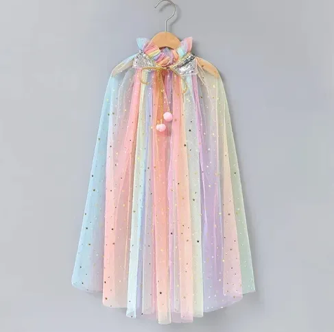 Girl’s Sparkly Tulle Cape