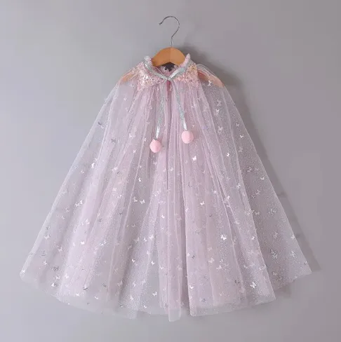Girl’s Sparkly Tulle Cape