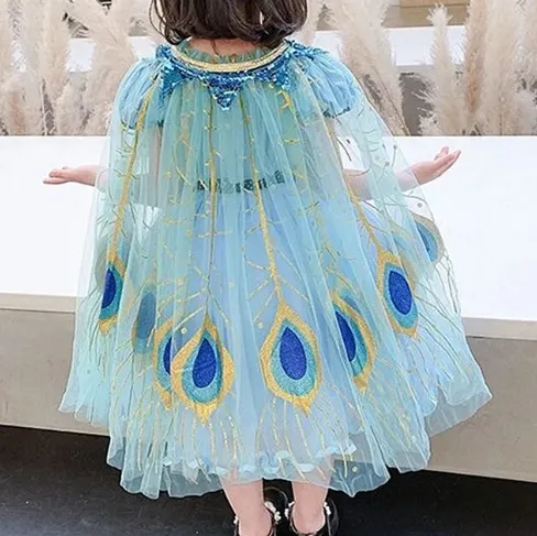 Girl’s Sparkly Tulle Cape