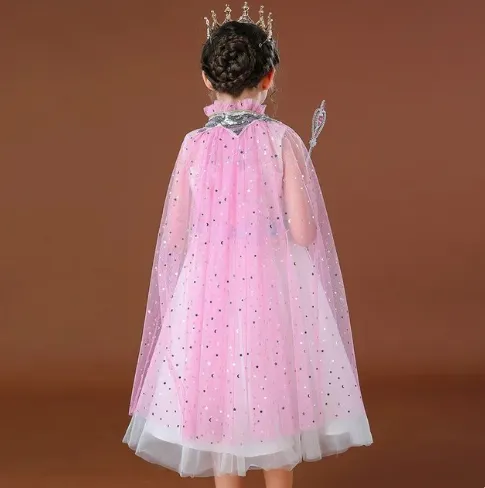 Girl’s Sparkly Tulle Cape