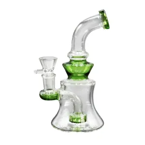 Glass Mini Percolator - 15cm Dab Adaptable Bong - GWP301
