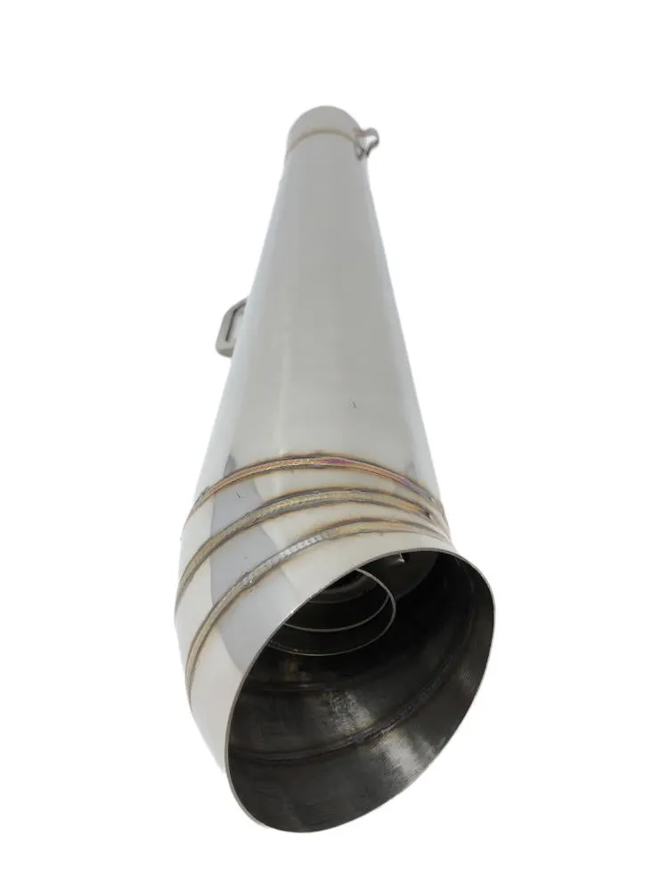 GP Silencer "Type 1 inch Stainless Steel 51mm Handmade 42.5cm Long - Highway Hawk HC65-218