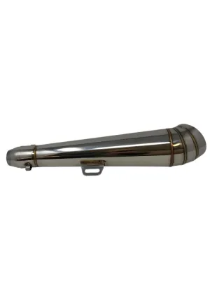 GP Silencer "Type 1 inch Stainless Steel 51mm Handmade 42.5cm Long - Highway Hawk HC65-218