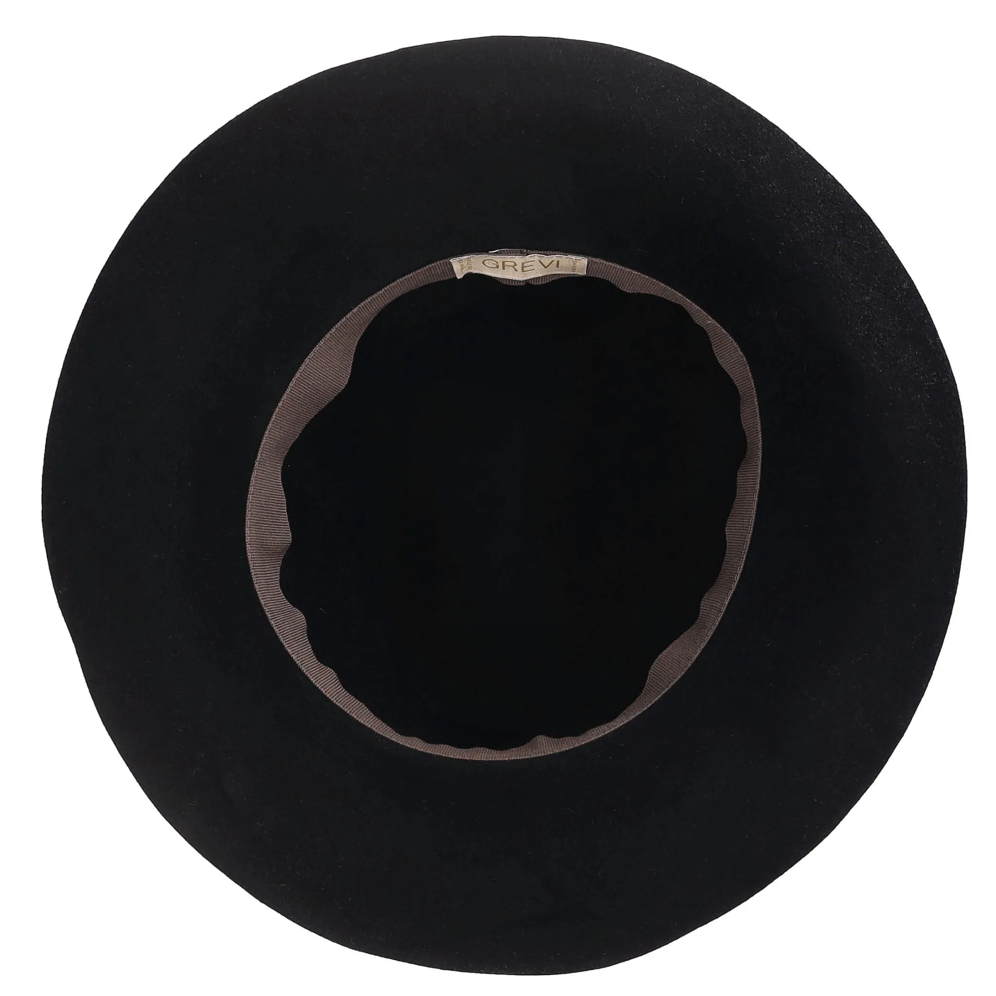 Grevi Crystal Embellished Rabbit Fur Fedora Hat