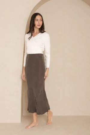 Grey Slip Skirt