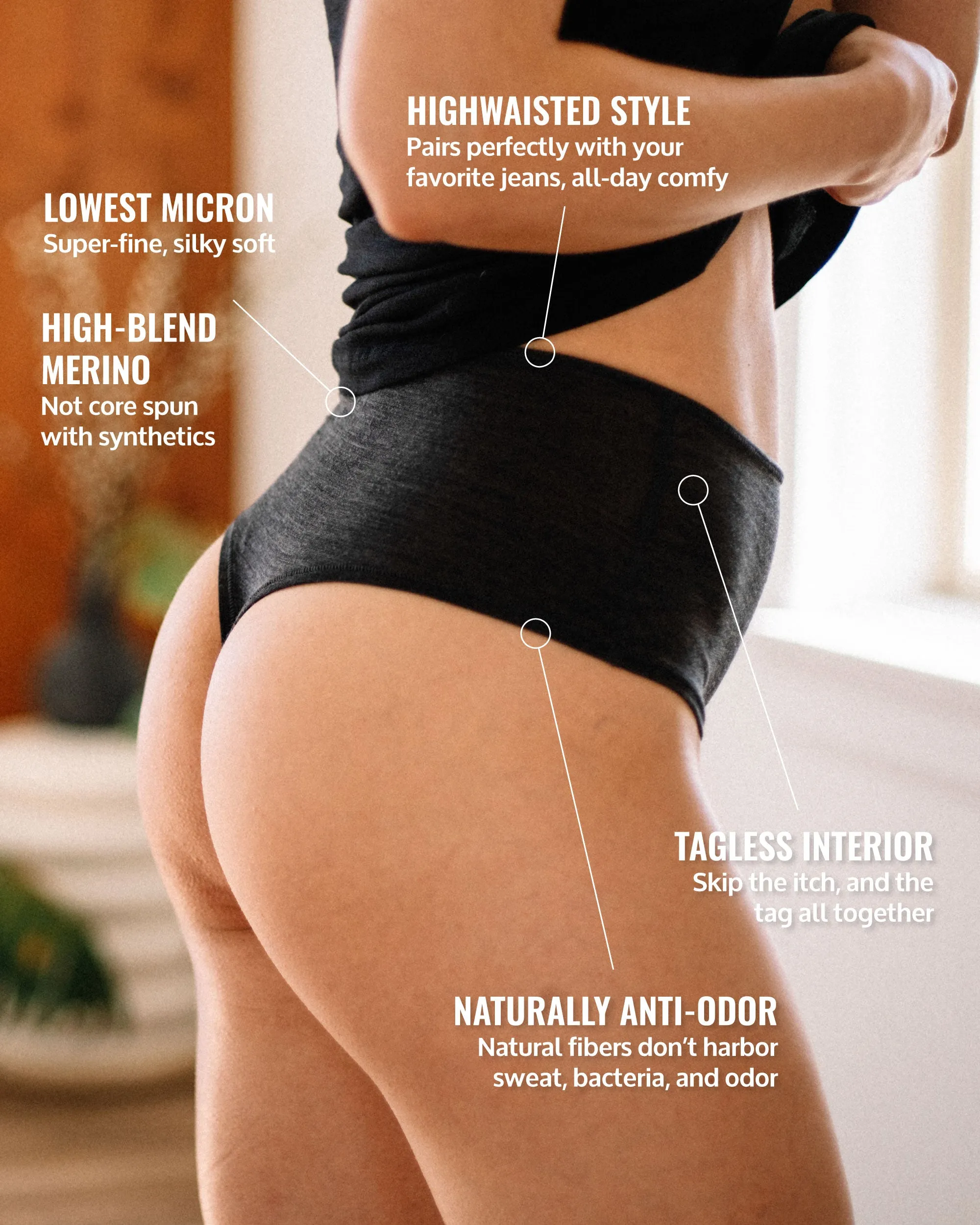 High Waisted Thong