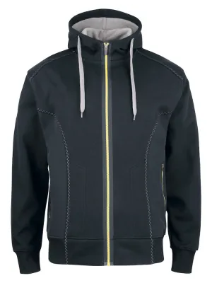 Hooded Jacket With Softshell Sides - 2116