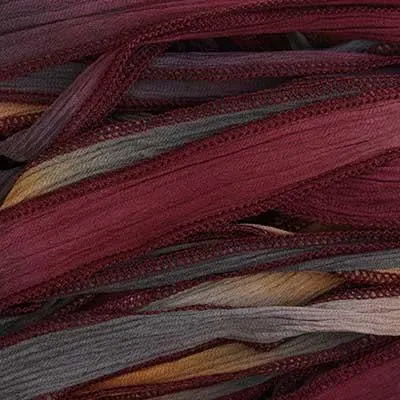I'm A - Vail -Able Hand Dyed Silk Ribbon