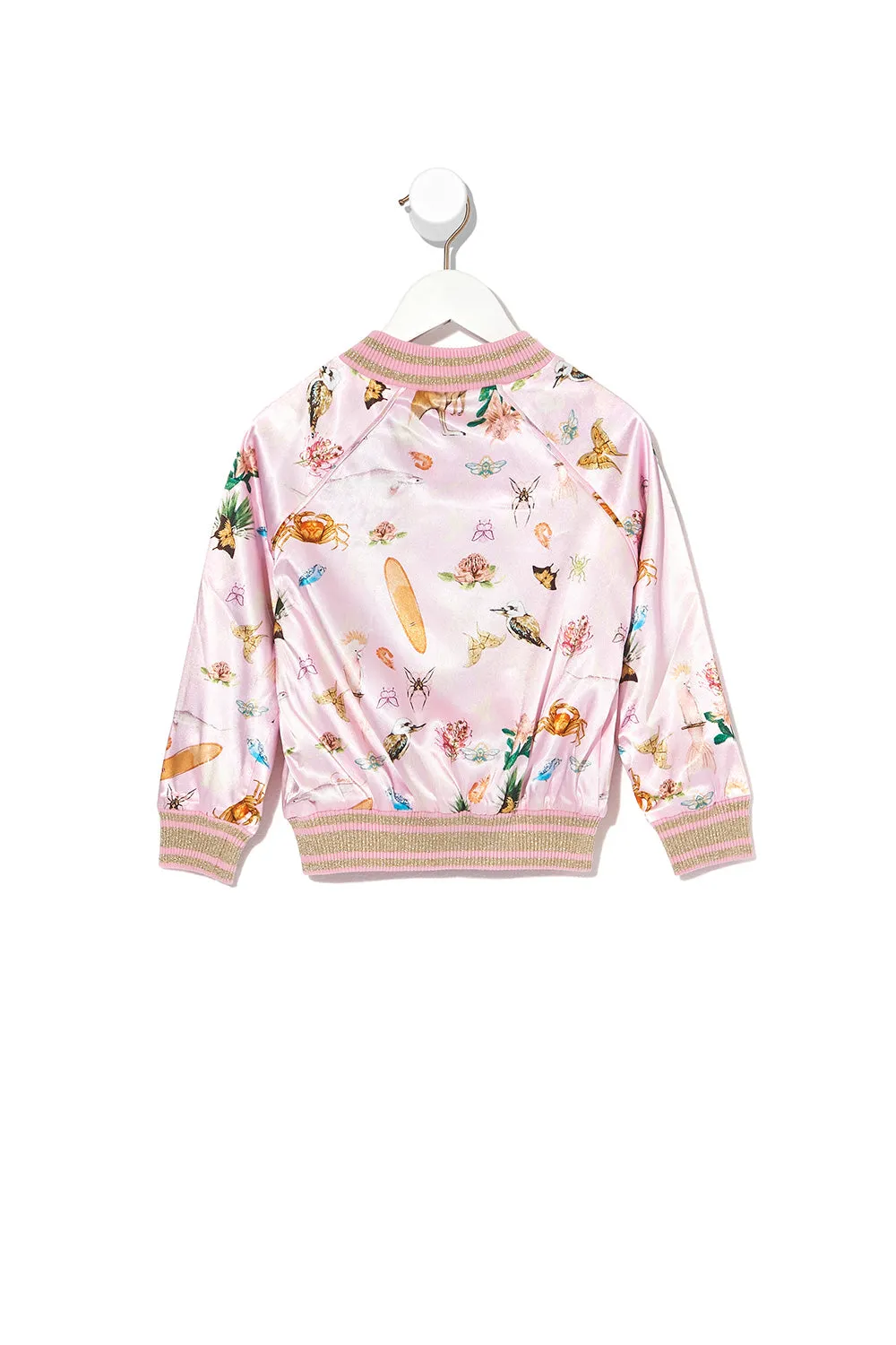 INFANTS REVERSIBLE BOMBER JACKET OVER THE RAINBOW
