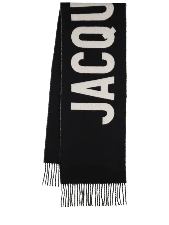 Jacquemus   L&#x27;Echarpe logo wool scarf 