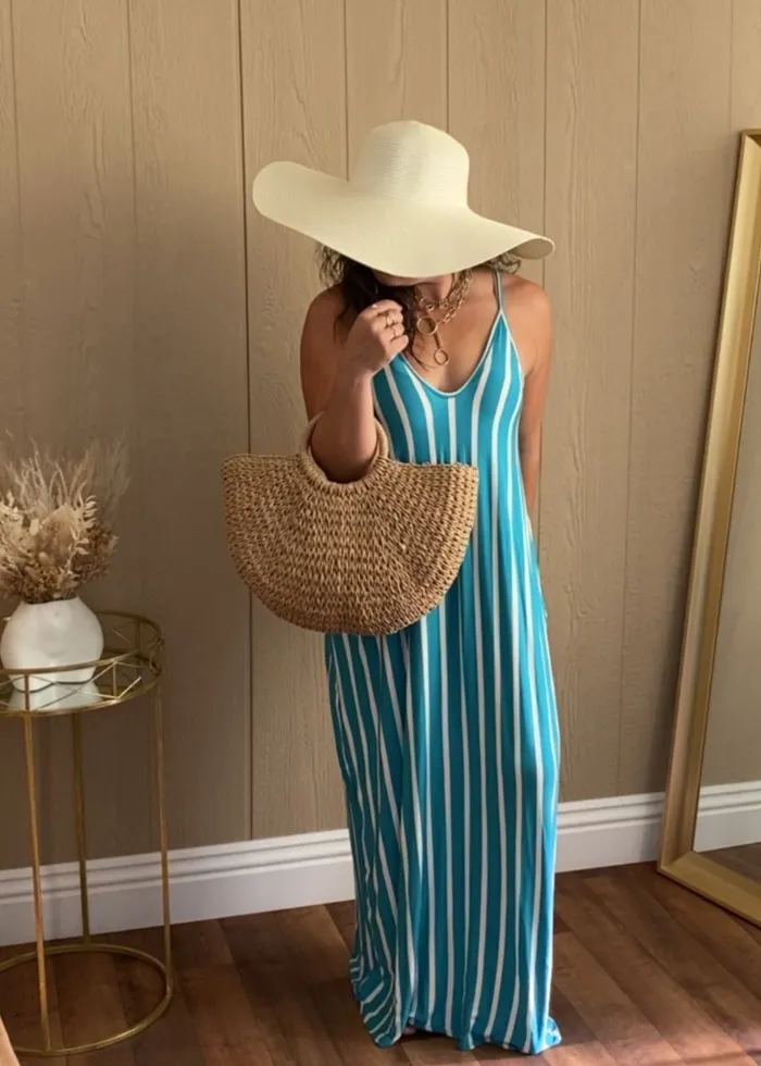 Jade Striped Maxi