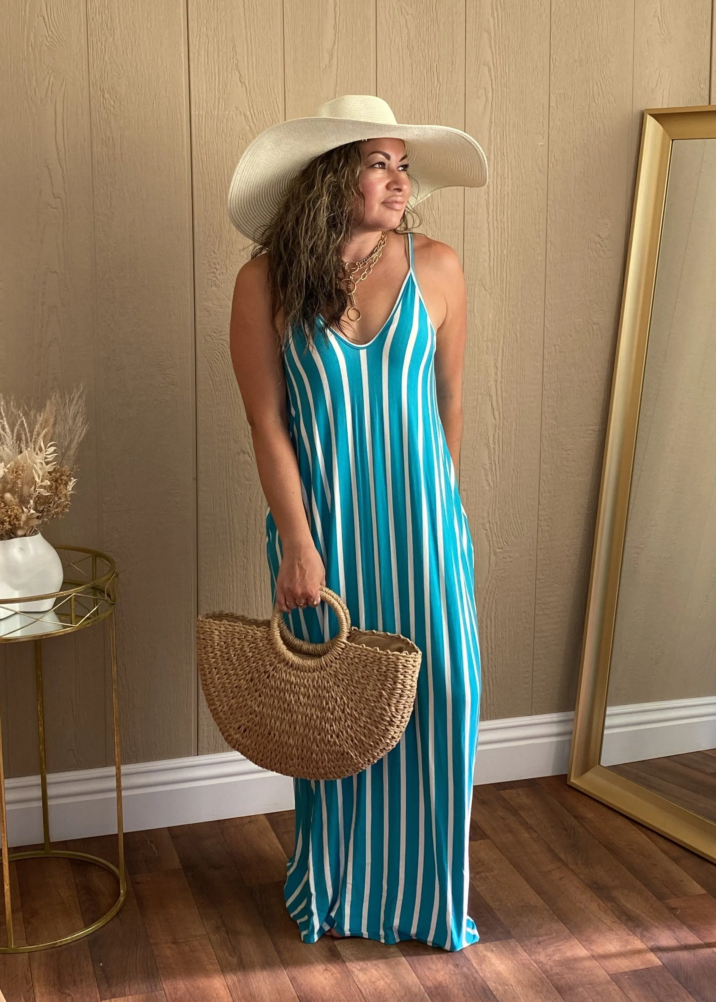 Jade Striped Maxi