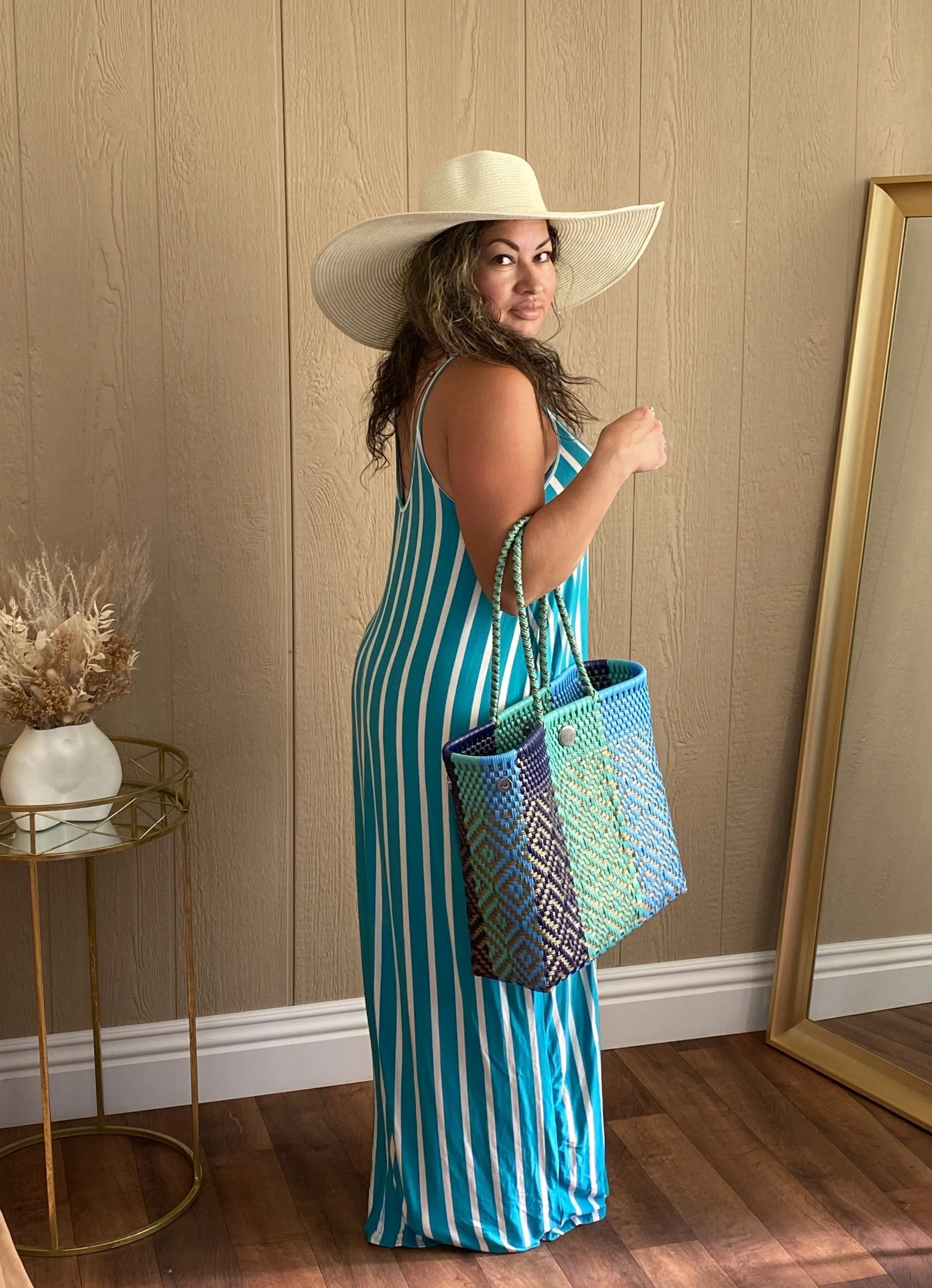 Jade Striped Maxi