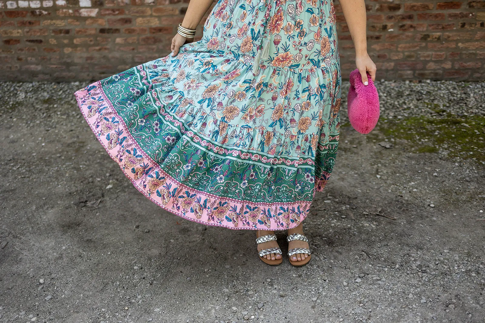joey maxi dress in sky blue