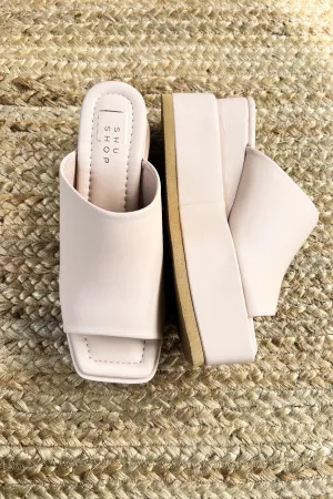 Karlie Nude Platform Wedge