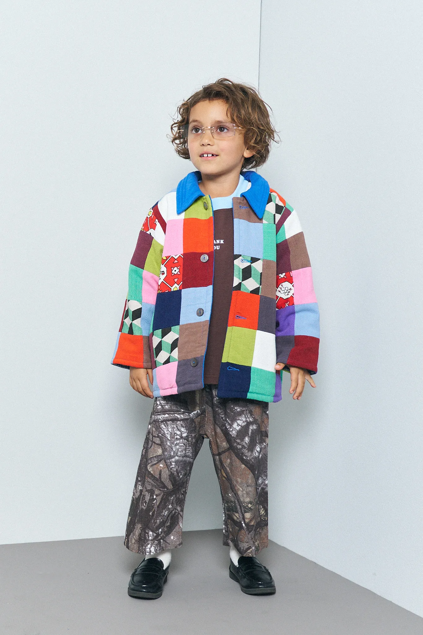 Kid's Linen Scrap Quilt Jacket