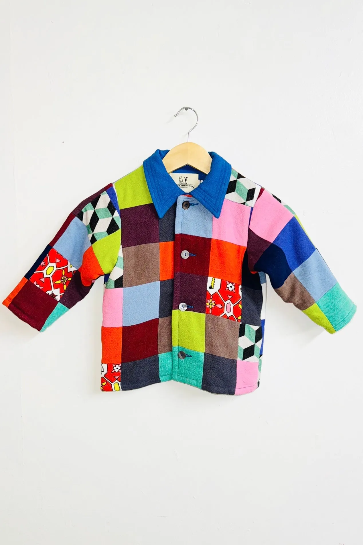 Kid's Linen Scrap Quilt Jacket