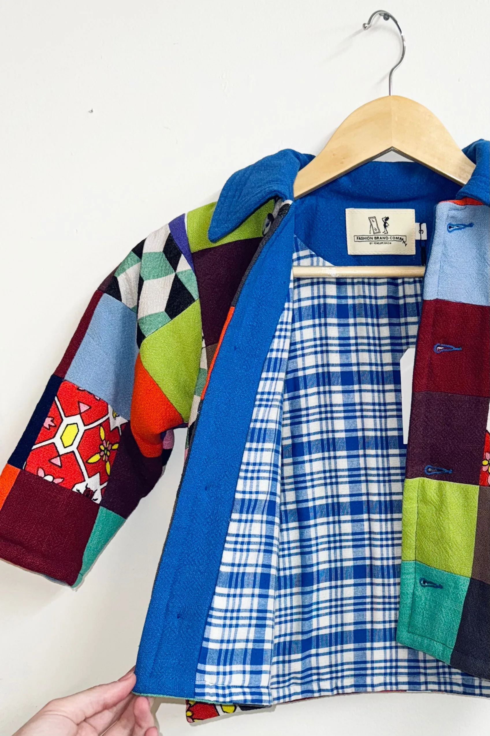 Kid's Linen Scrap Quilt Jacket