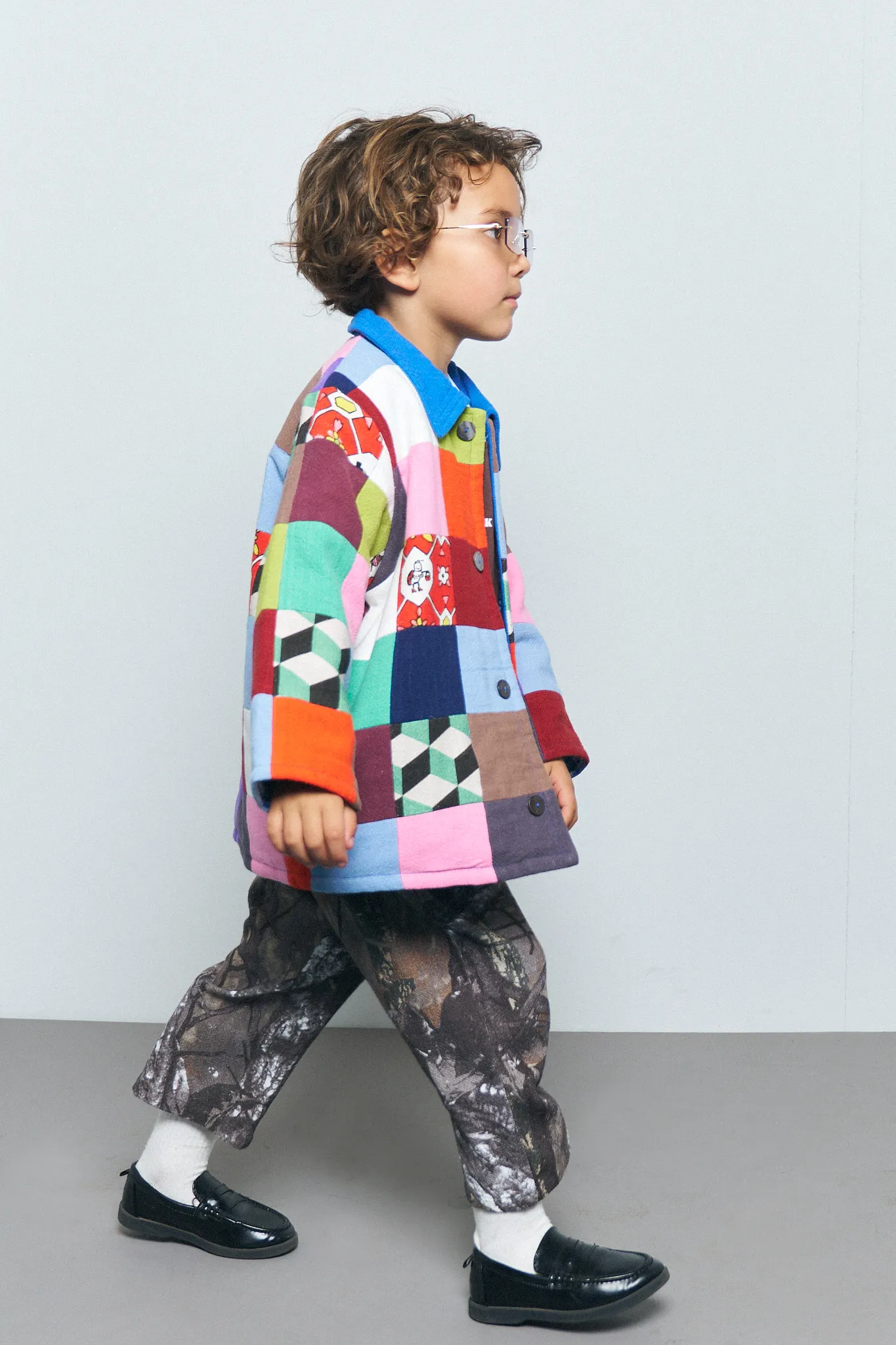 Kid's Linen Scrap Quilt Jacket