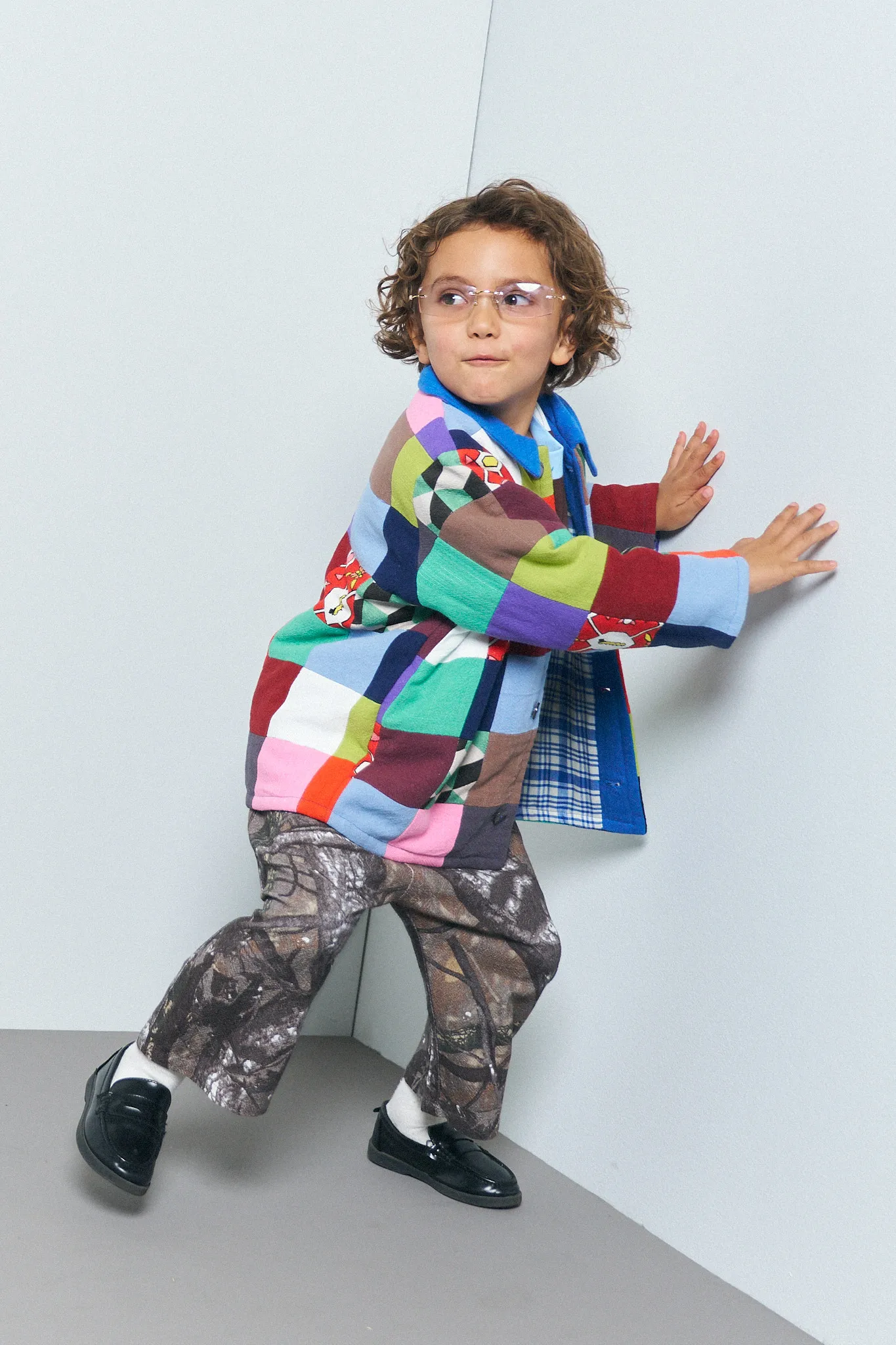 Kid's Linen Scrap Quilt Jacket