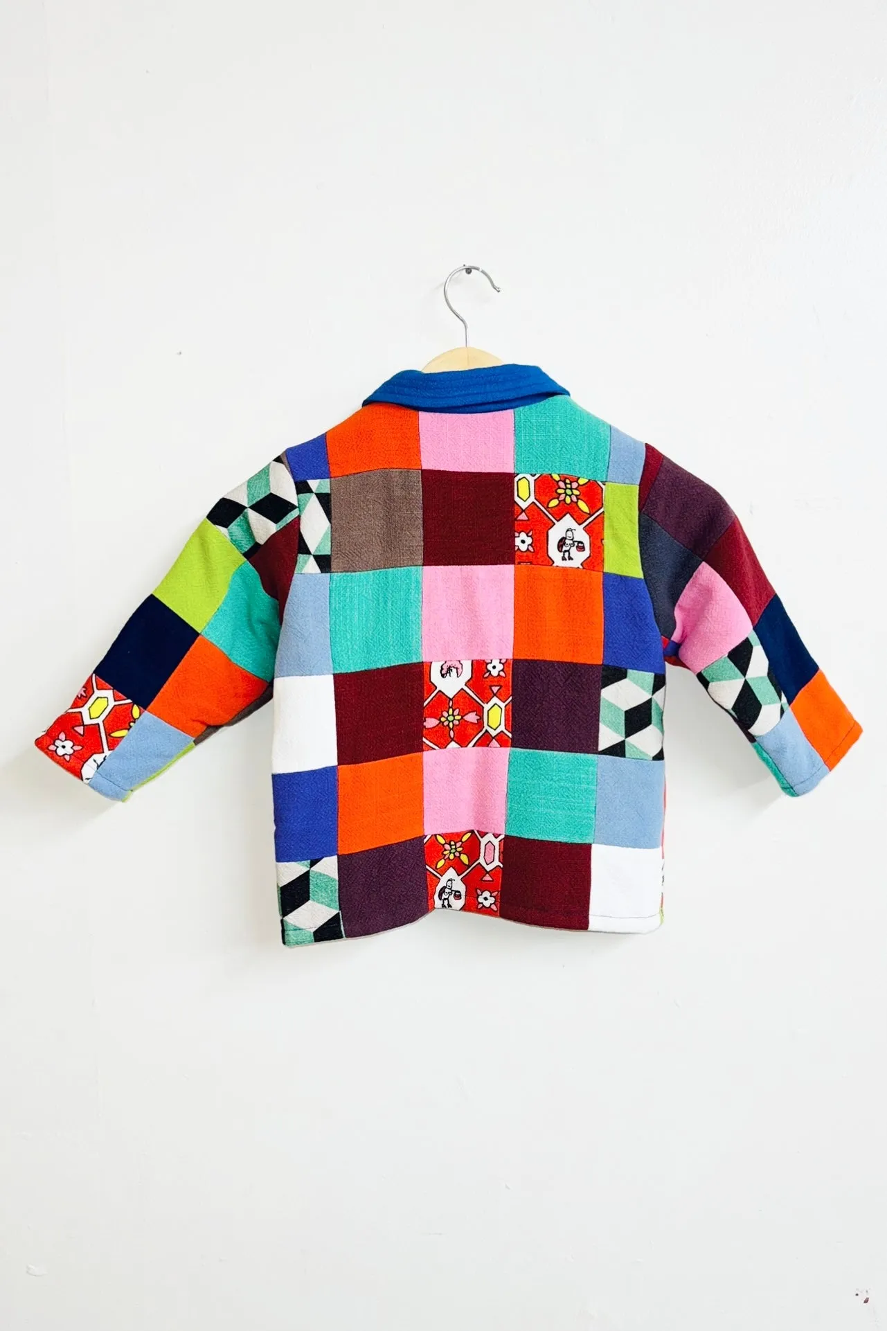 Kid's Linen Scrap Quilt Jacket