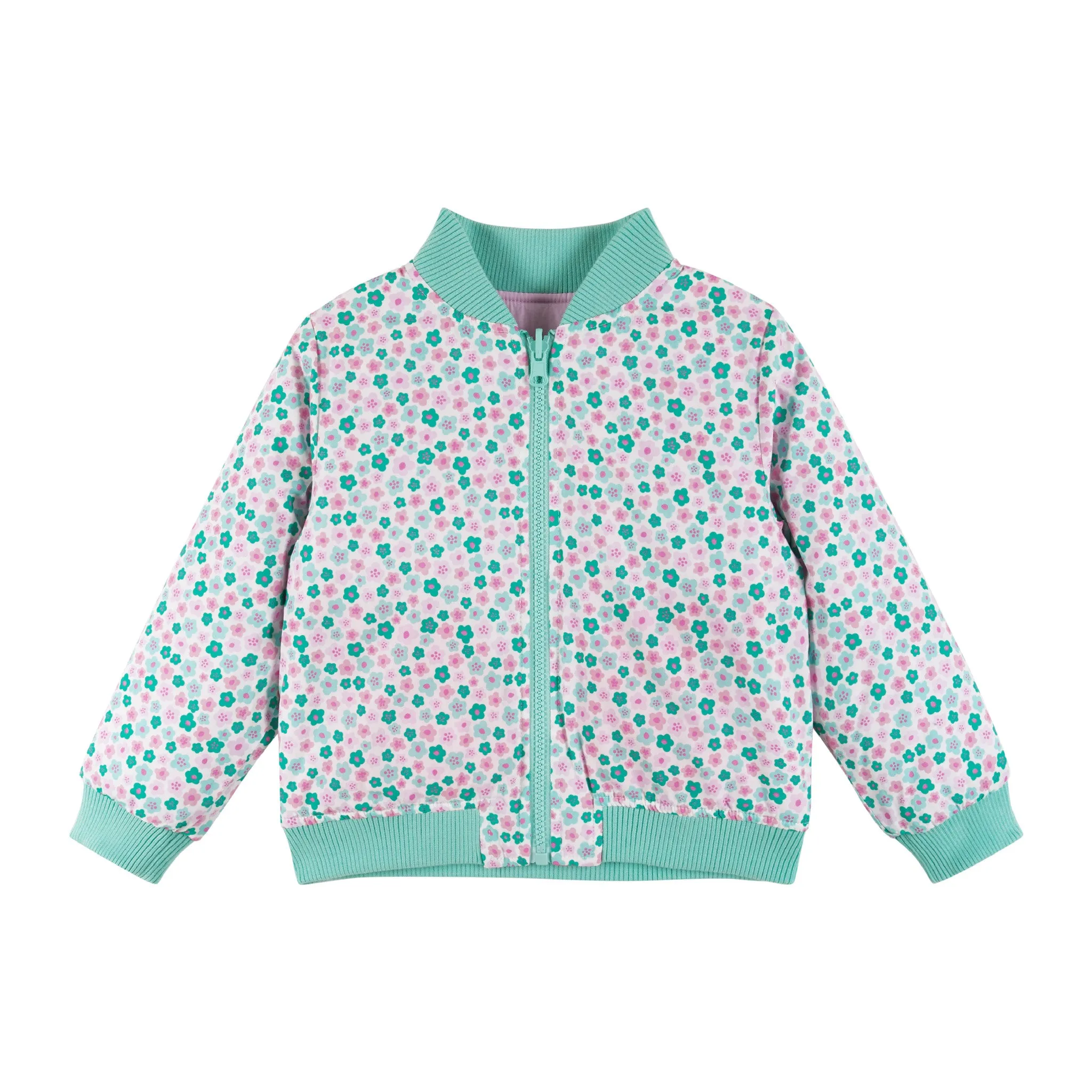 Kids Reversible Bomber Jacket | Pink Colorblocked