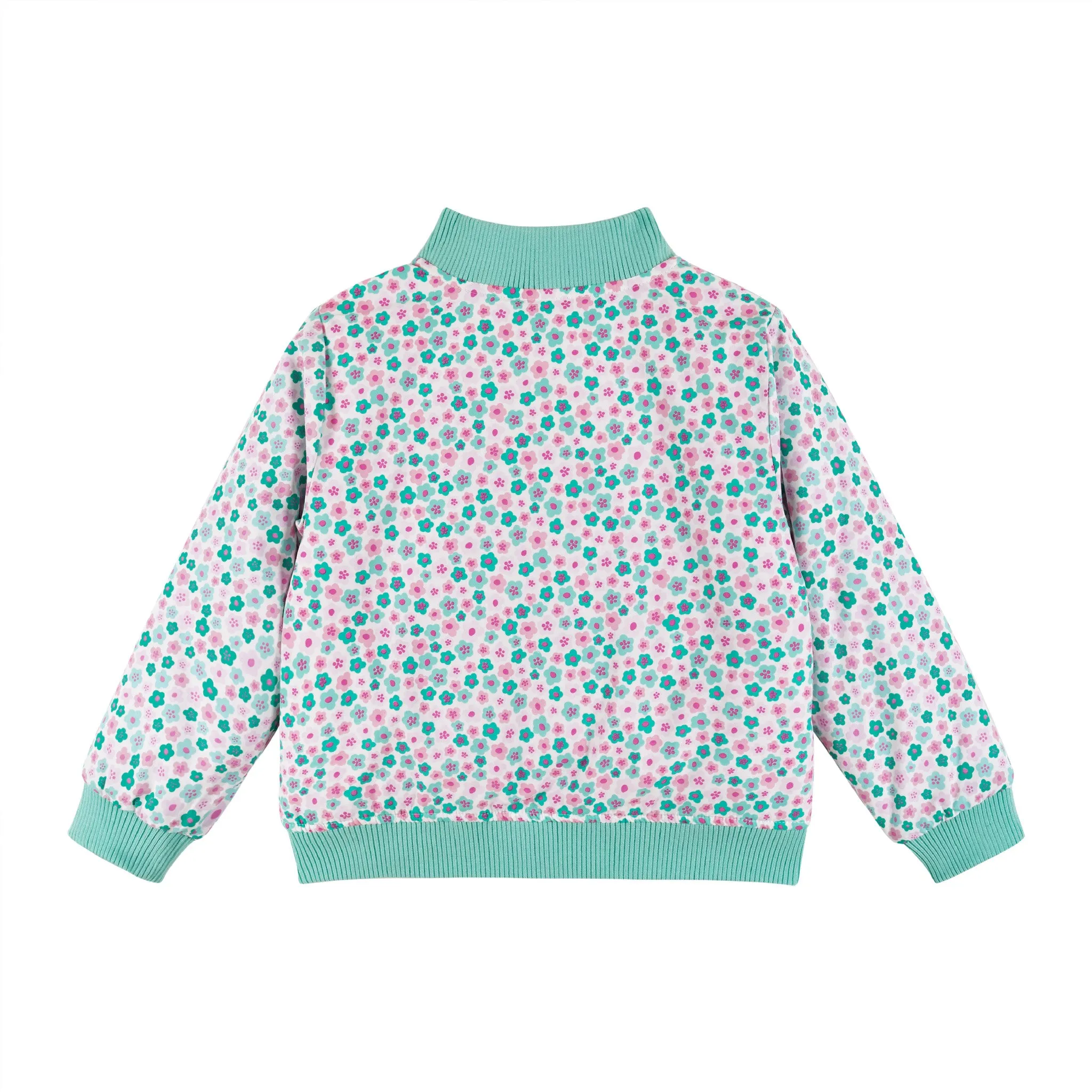 Kids Reversible Bomber Jacket | Pink Colorblocked