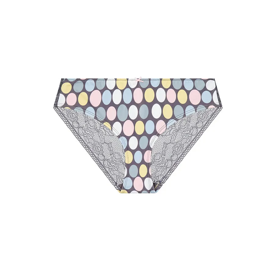 Lace Bum Bikini Brief Prints