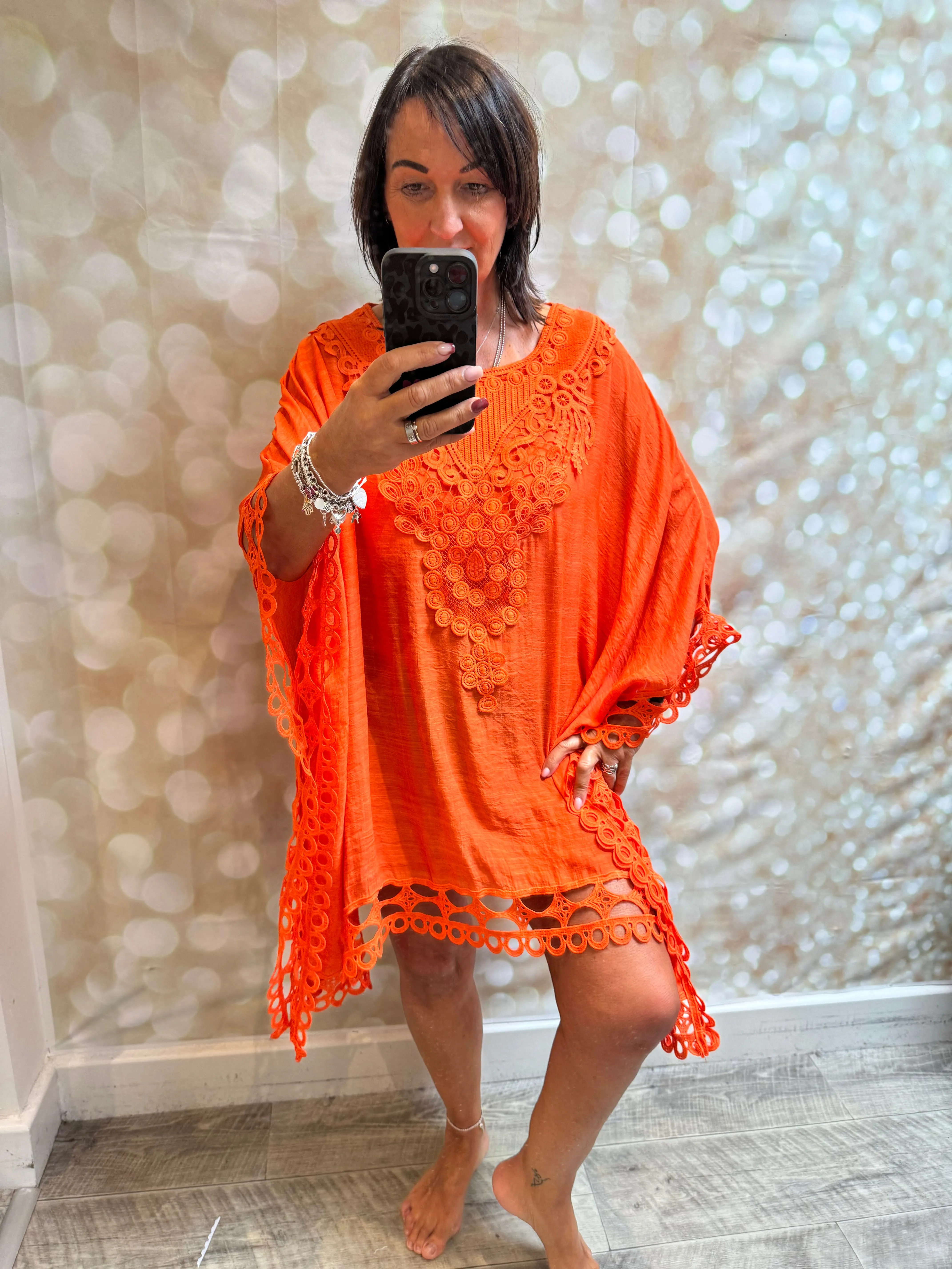 Lace Trim Cover Up