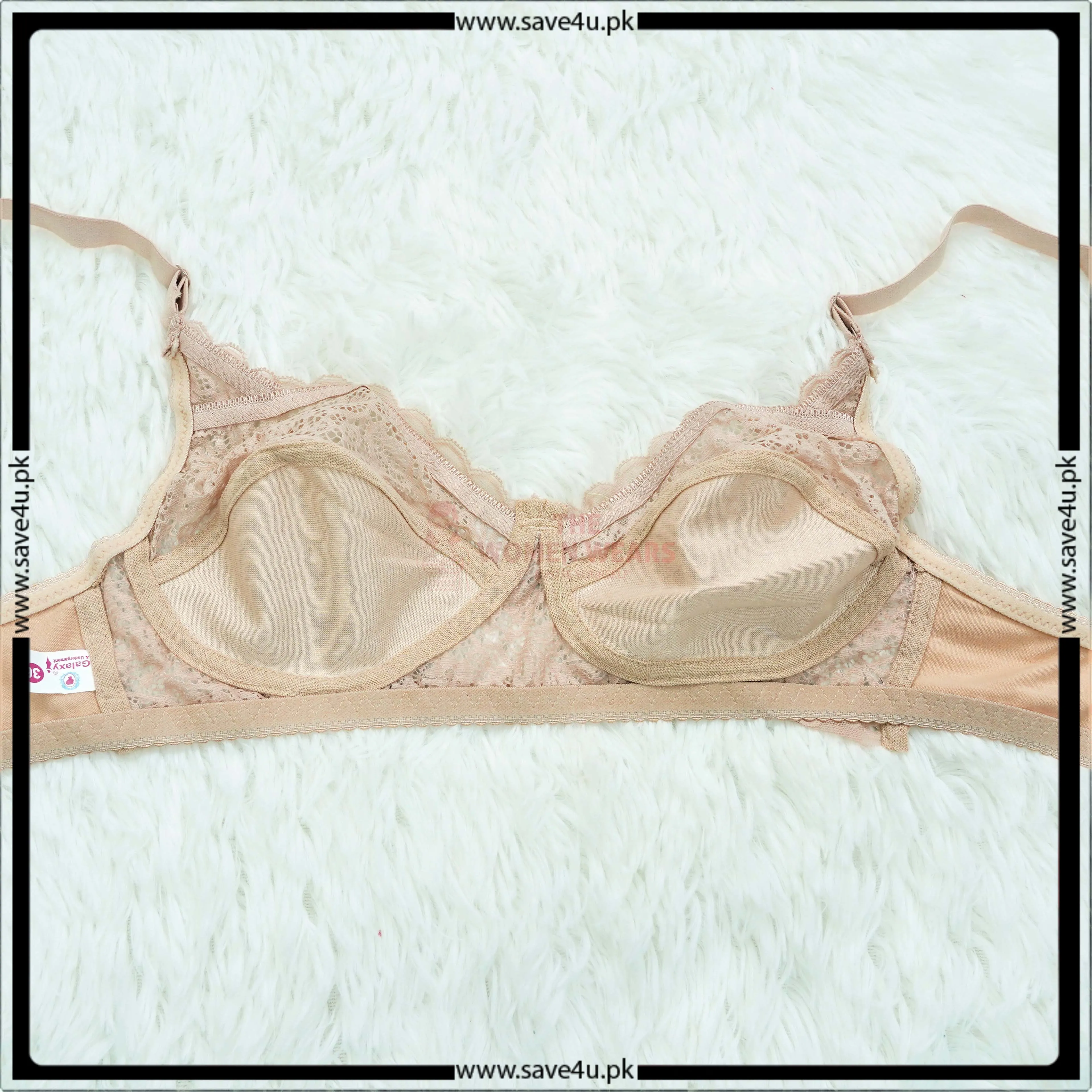 Lace Trim Non Padded Jersey Bra
