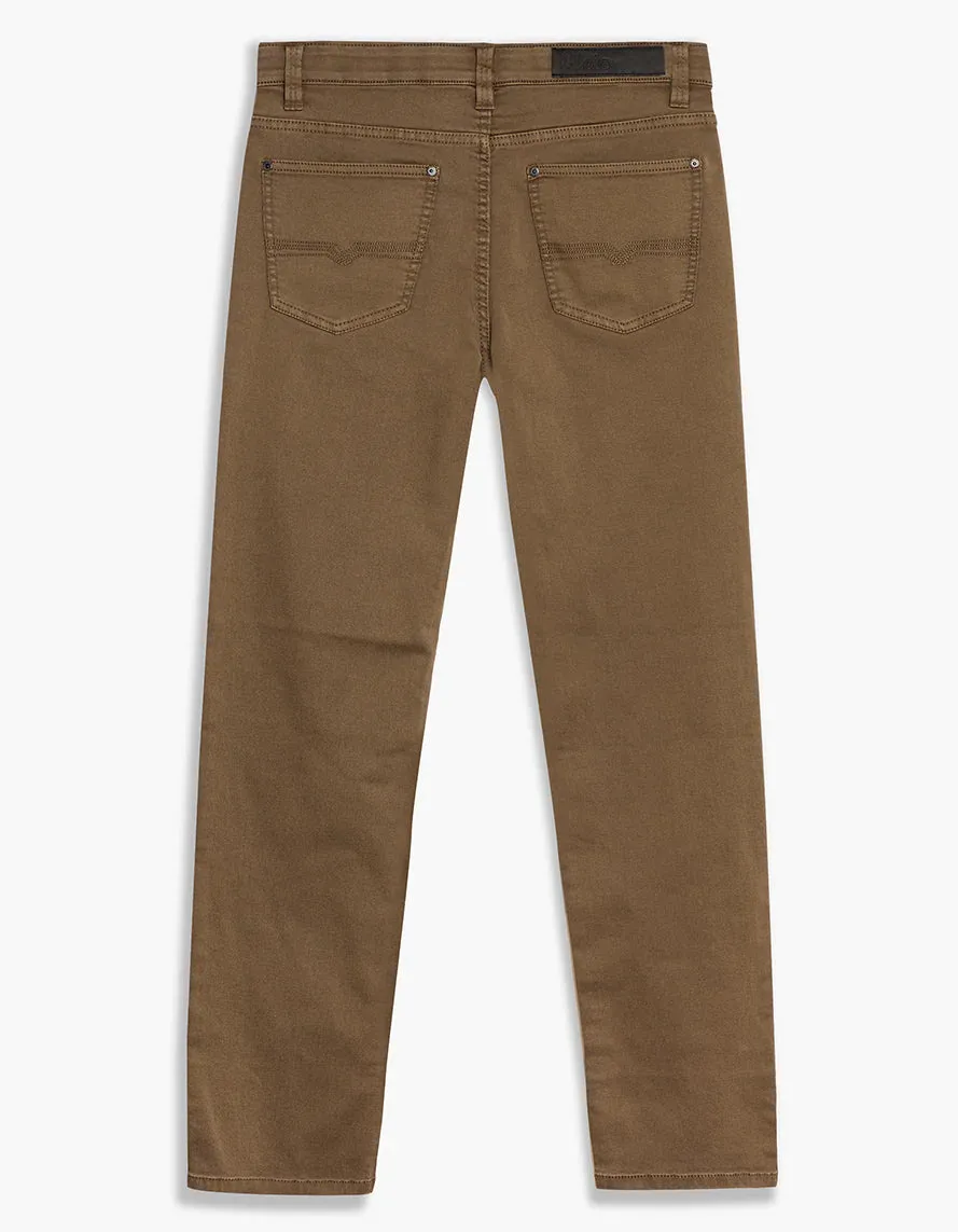Lois Brad Slim Pant - Toasted Almond