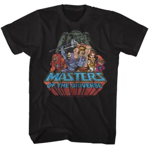 Masters of the Universe He-Man Heroes and Villains T-Shirt