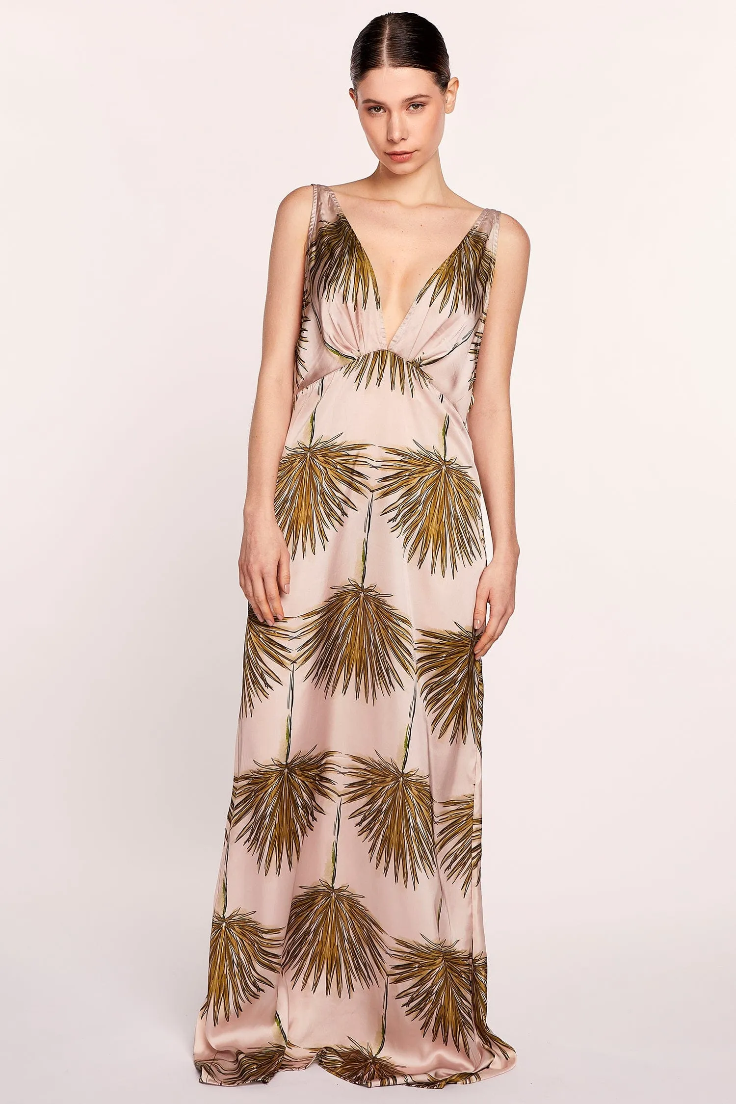 MAXI DRESS SILK BOTANICO ROSA 99