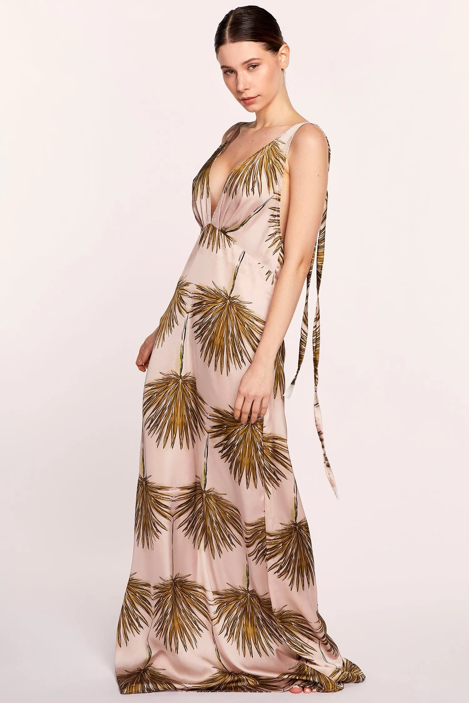 MAXI DRESS SILK BOTANICO ROSA 99