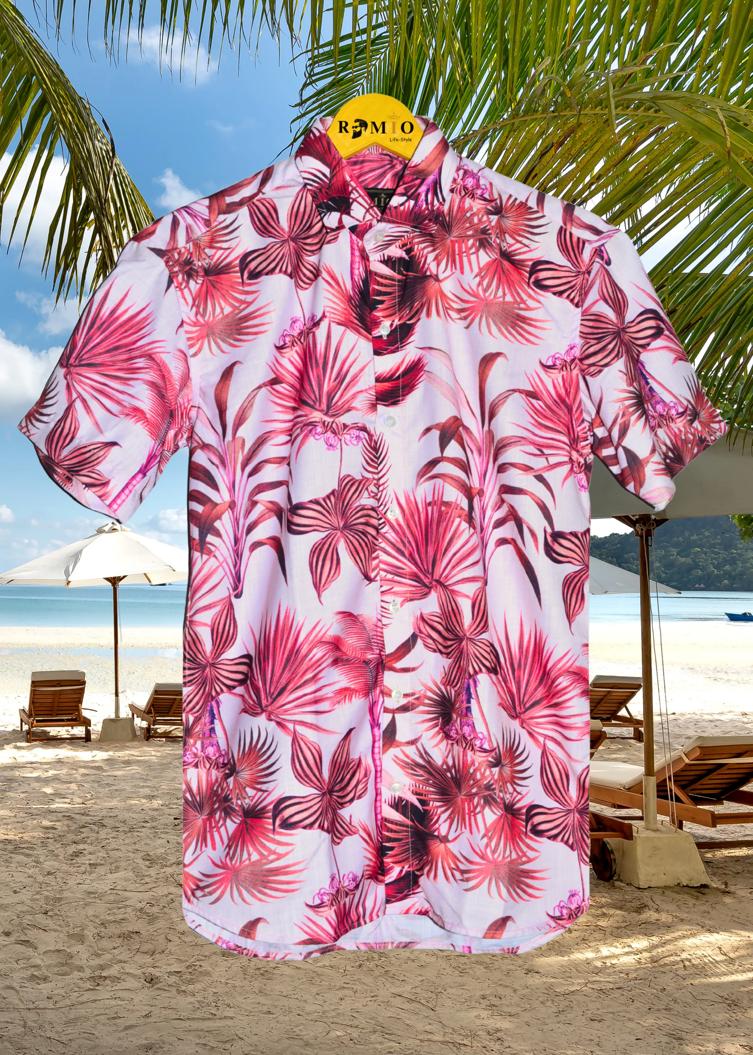 Men Regular Fit Printed Casual Half Sleev Shirt (f28)