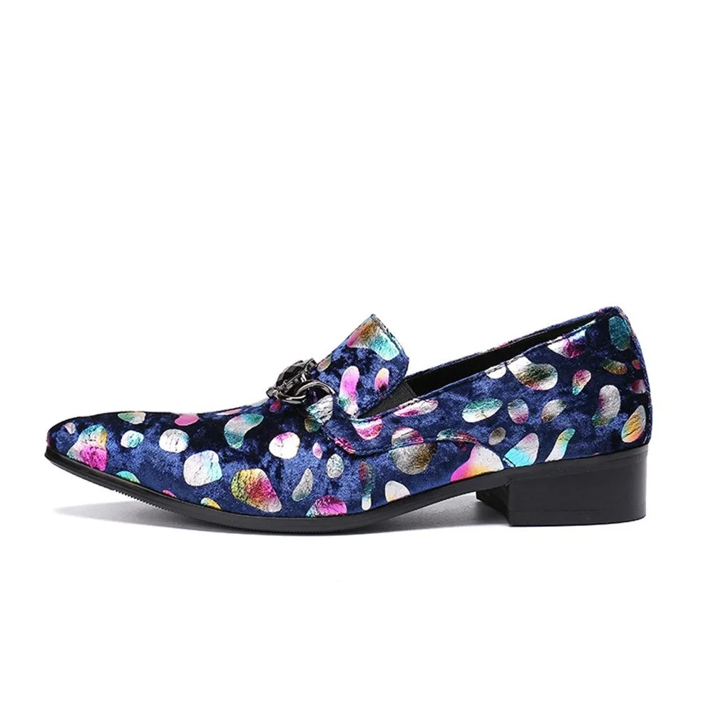 Men Slip On 3CM Heel Loafer Shoes