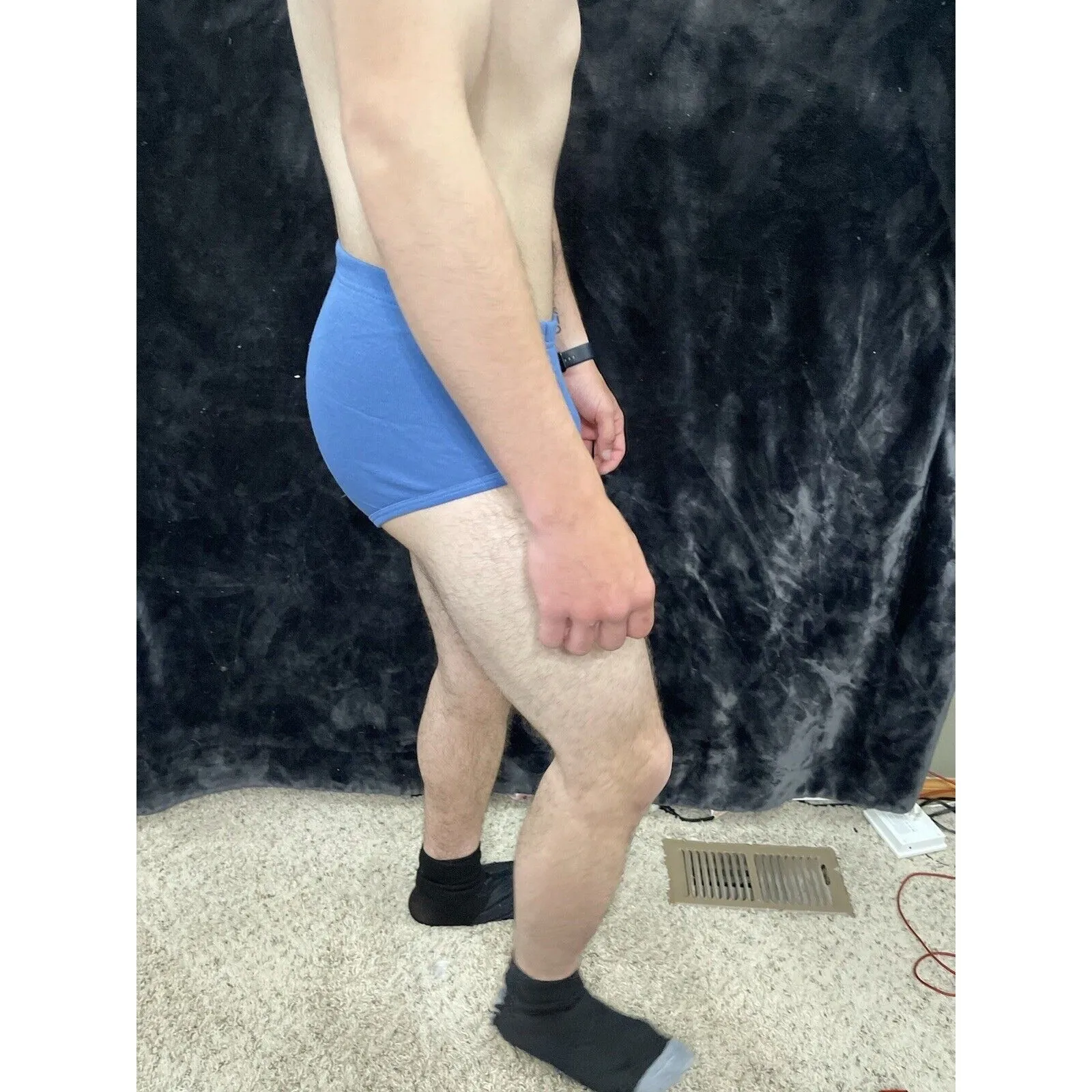 Men’s Hanes Comfortsoft Blue Briefs Medium