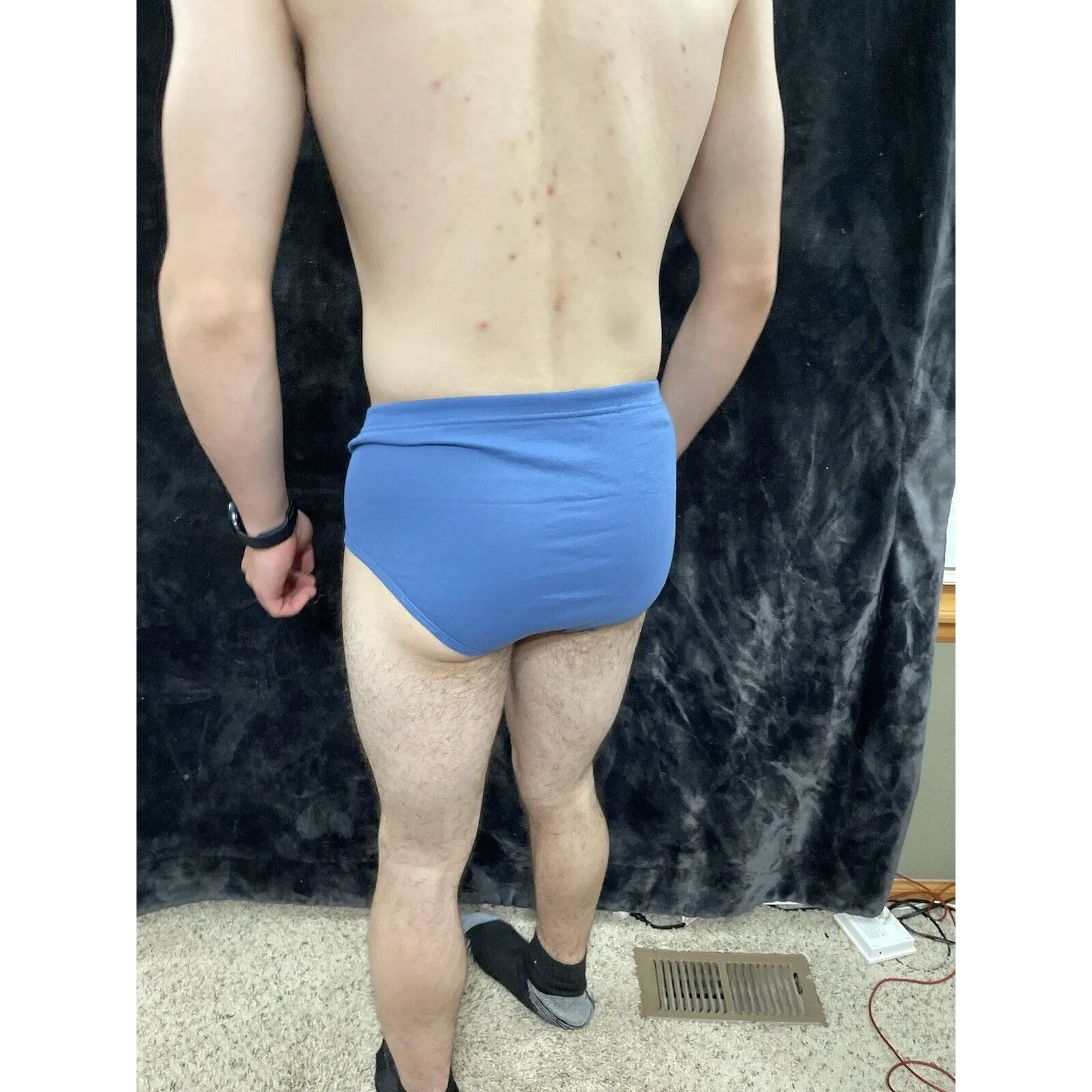 Men’s Hanes Comfortsoft Blue Briefs Medium