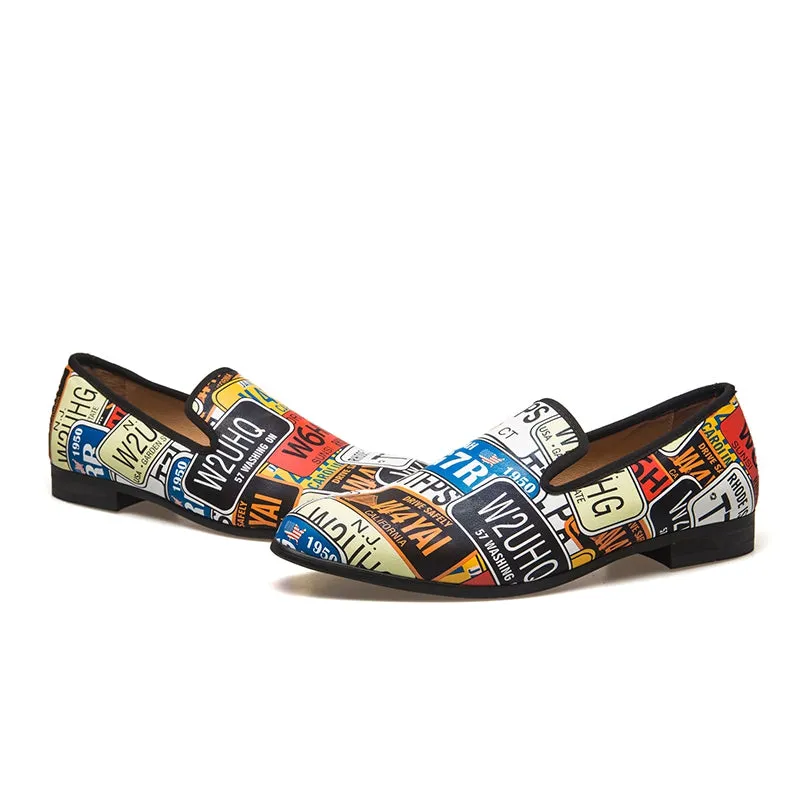 Men's Spring/Autumn Genuine Leather Slip-Ons