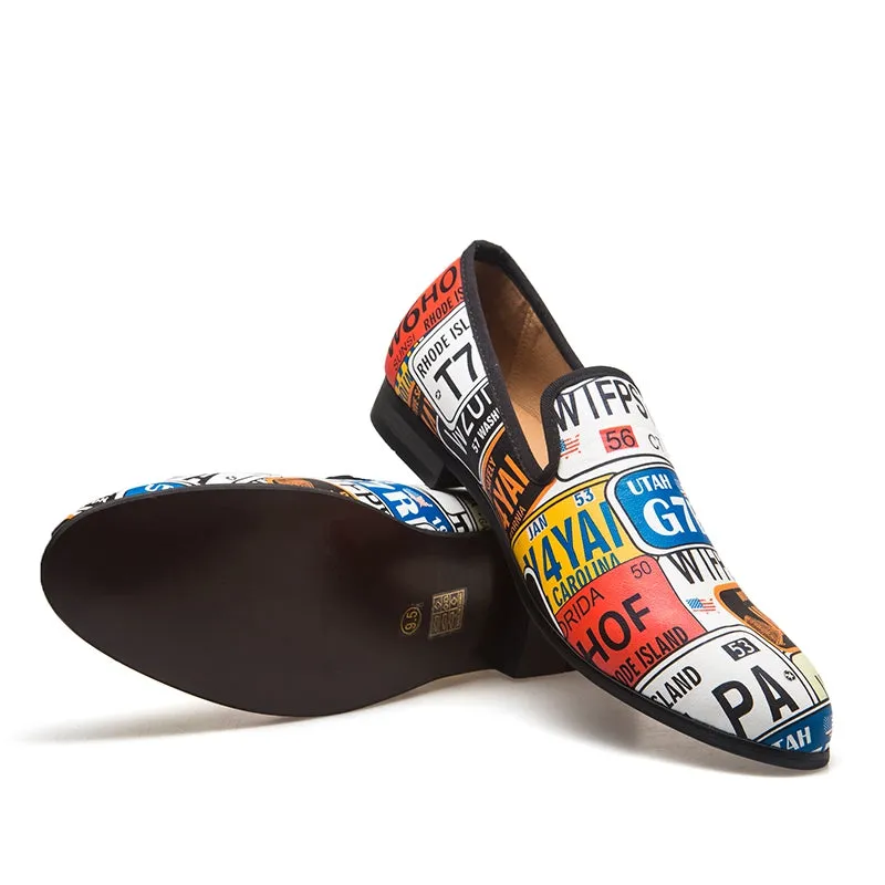 Men's Spring/Autumn Genuine Leather Slip-Ons