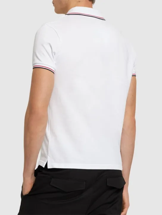 Moncler   Cotton piquet polo shirt 