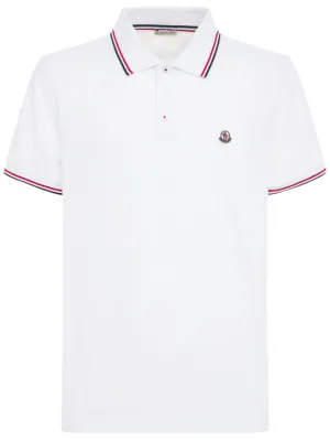 Moncler   Cotton piquet polo shirt 